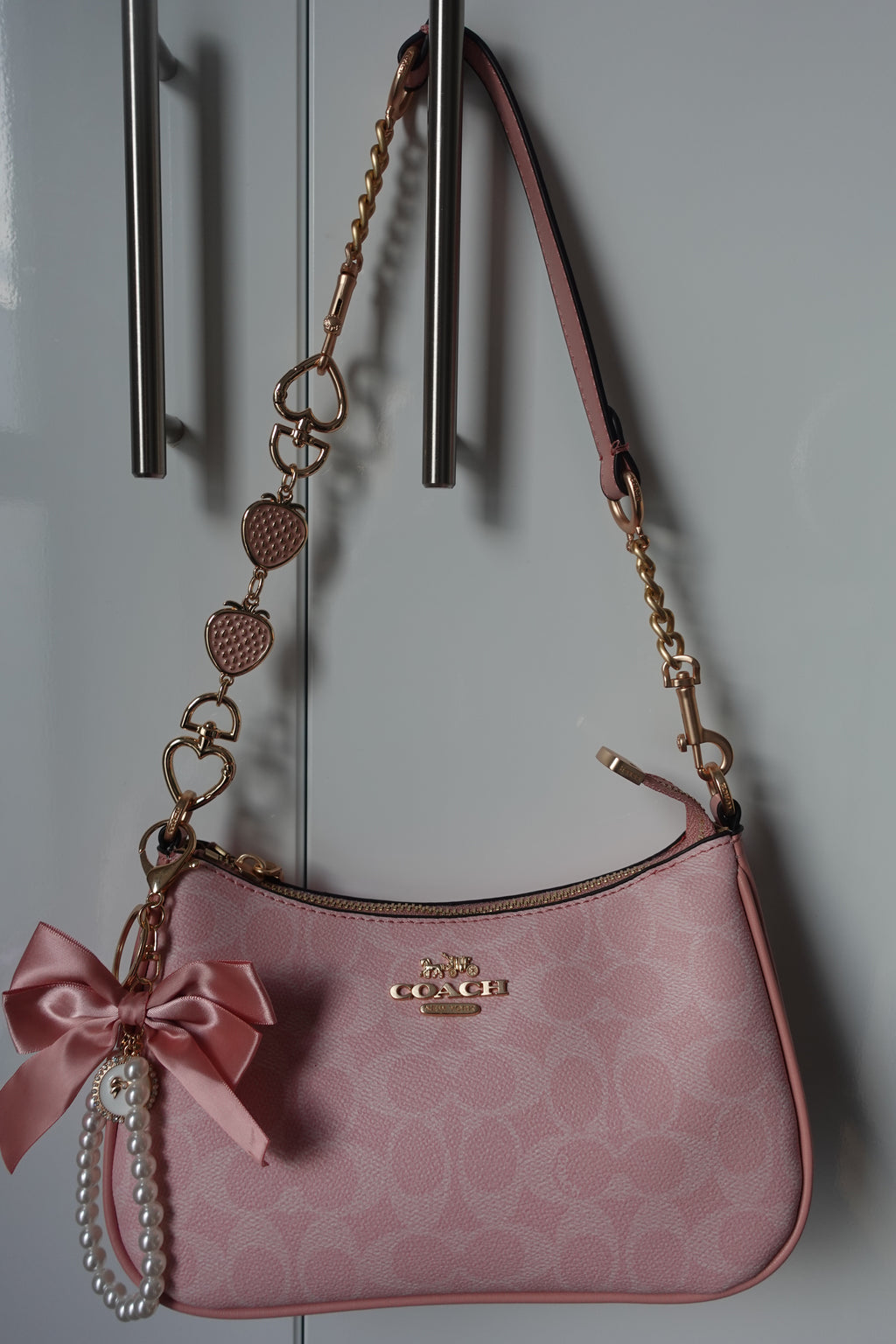 Pink Teri with Extender + Bow